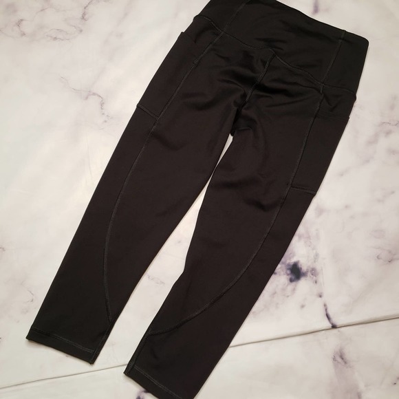 VICTORIA'S SPORT black pocketed athletic leggings S - Picture 5 of 8